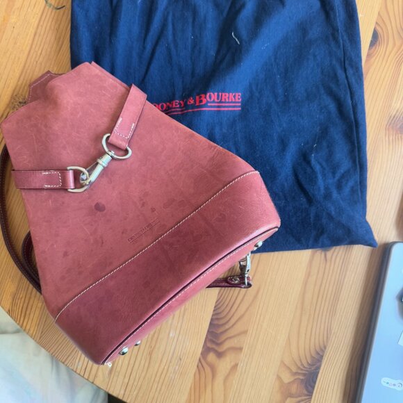 Dooney & Bourke Pink Leather Backpack Purse – Vintage main image 5